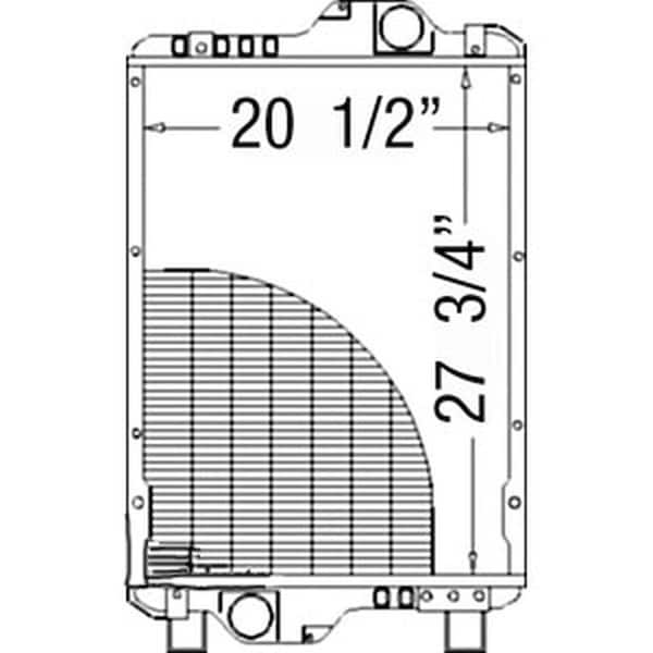 Aftermarket Radiator Fits Case IH MXM175 MXM190 82033525 Fits New Holland TM175 TM190 820335 87352193 - main